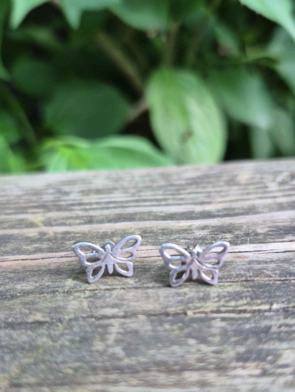 925 Sterling Silver Butterfly Stud Earrings - Picture 13 of 13